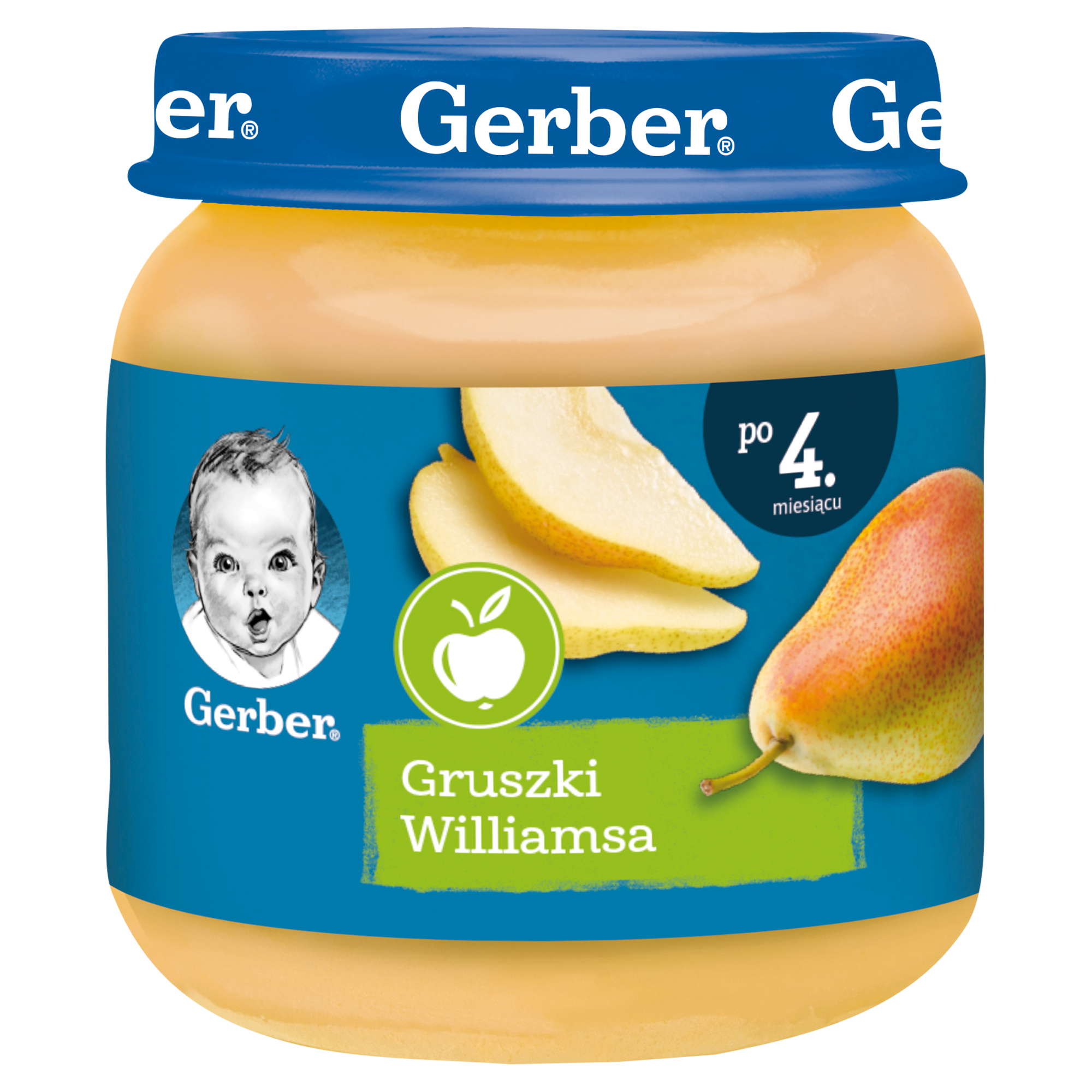 GERBER Deserek gruszki williamsa po 4 miesiącu - 125 g - nauka smaków - cena, opinie, właściwości zdjęcie