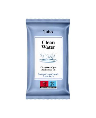 Luba Clean Water Świeżość Czystej Wody&Prebiotyk, Chusteczki do rąk oczyszczające, 15 sztuk zdjęcie
