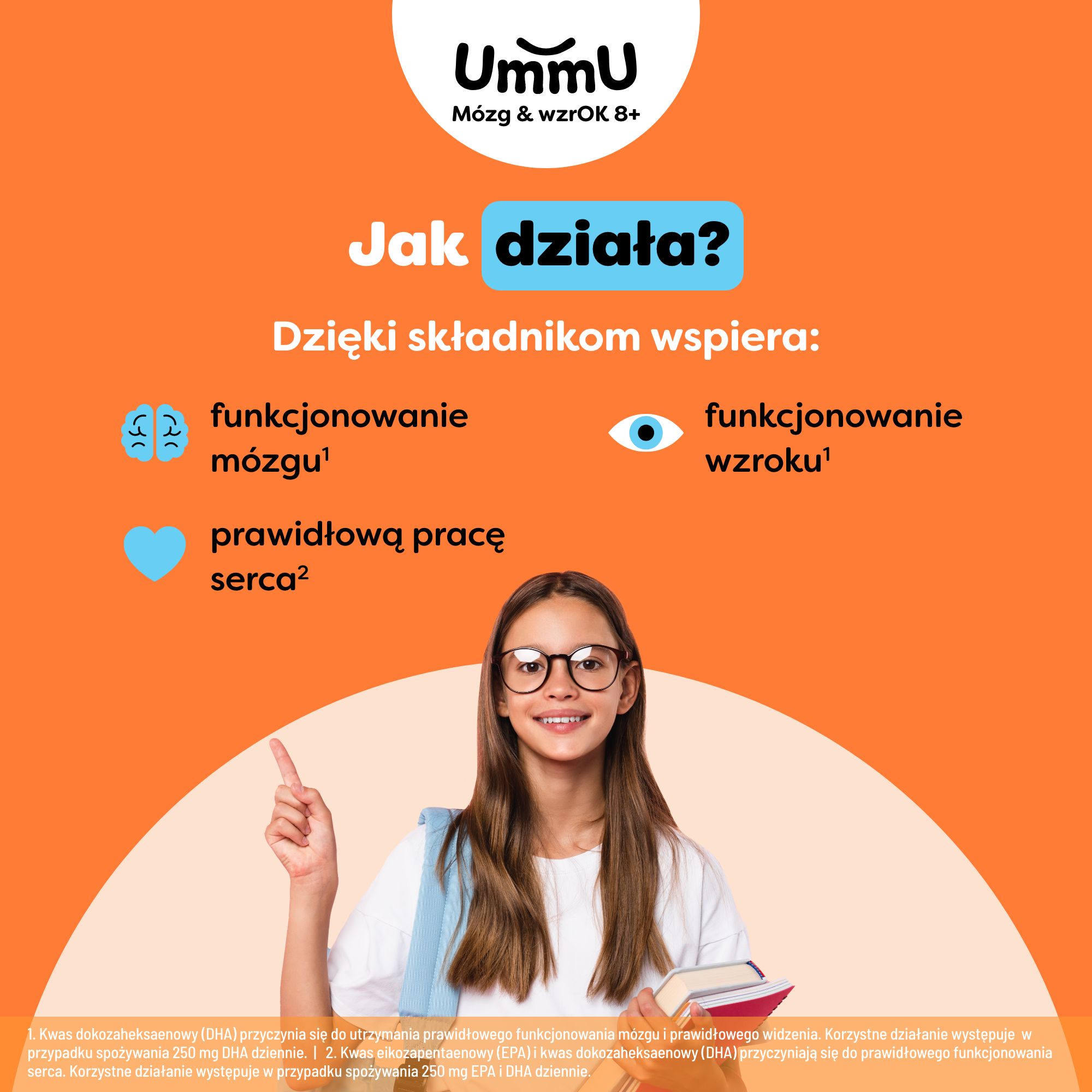 UmmU Mózg&Wzrok, kapsułki, 120 sztuk 