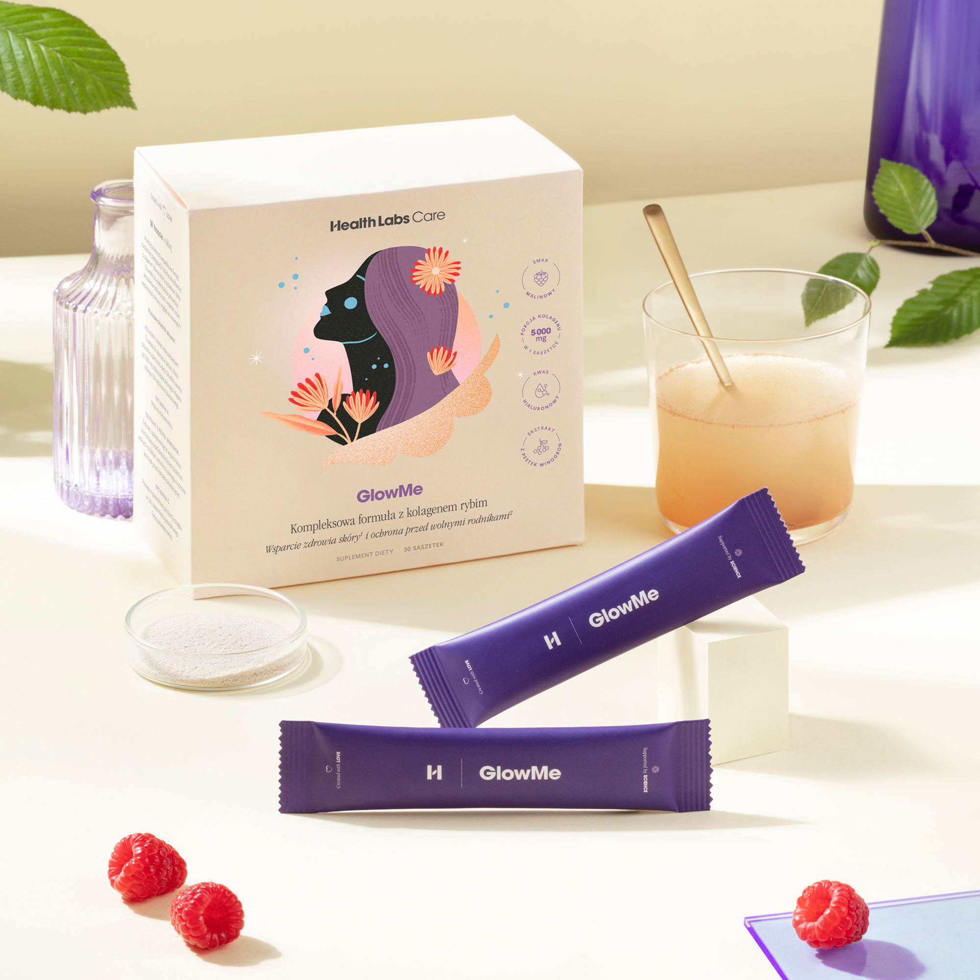 Health Labs Care, GlowMe, saszetki, 30 sztuk