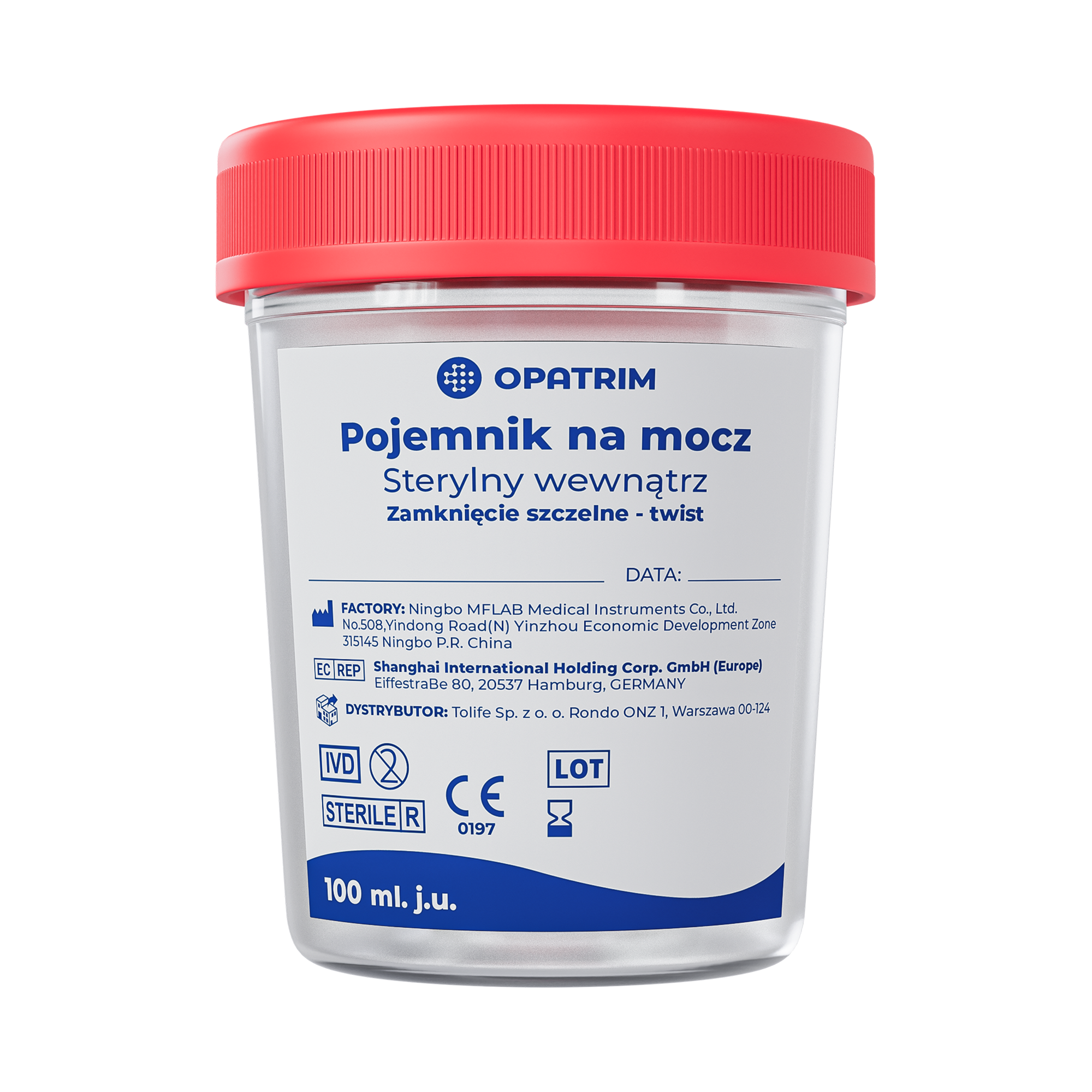 Opatrim, Pojemnik na mocz sterylny, 100 ml zdjęcie