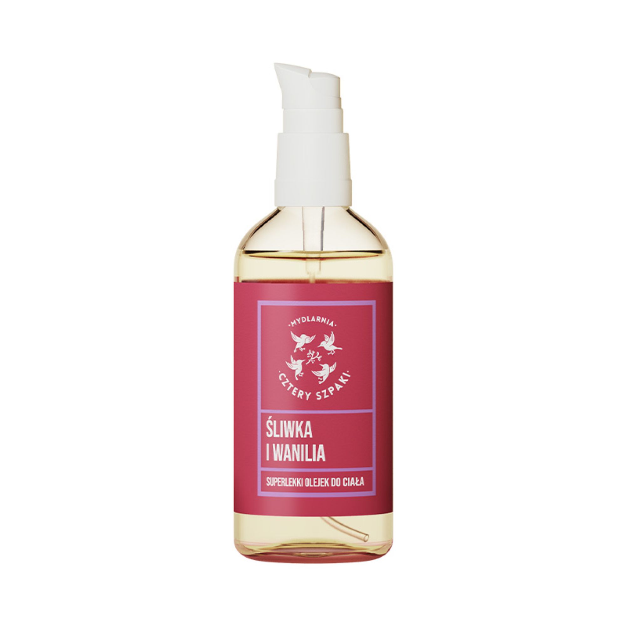 Mydlarnia Cztery Szpaki Superlekki olejek do ciała Śliwka + Wanilia - 100 ml  zdjęcie