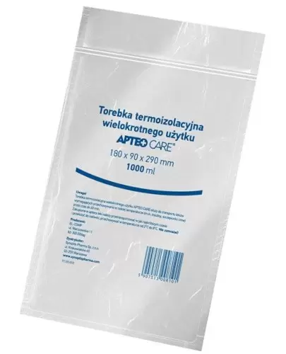 Apteo Care torebka termoizolacyjna wielokrotnego użytku 180mm x 90 mm x 290 mm 1 sztuka zdjęcie