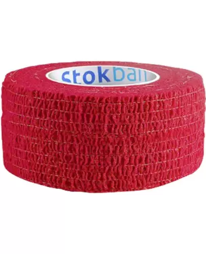 Stokban bandaż elastyczny samoprzylepny czerwony 2.5cm x 4,5m 1 sztuka zdjęcie