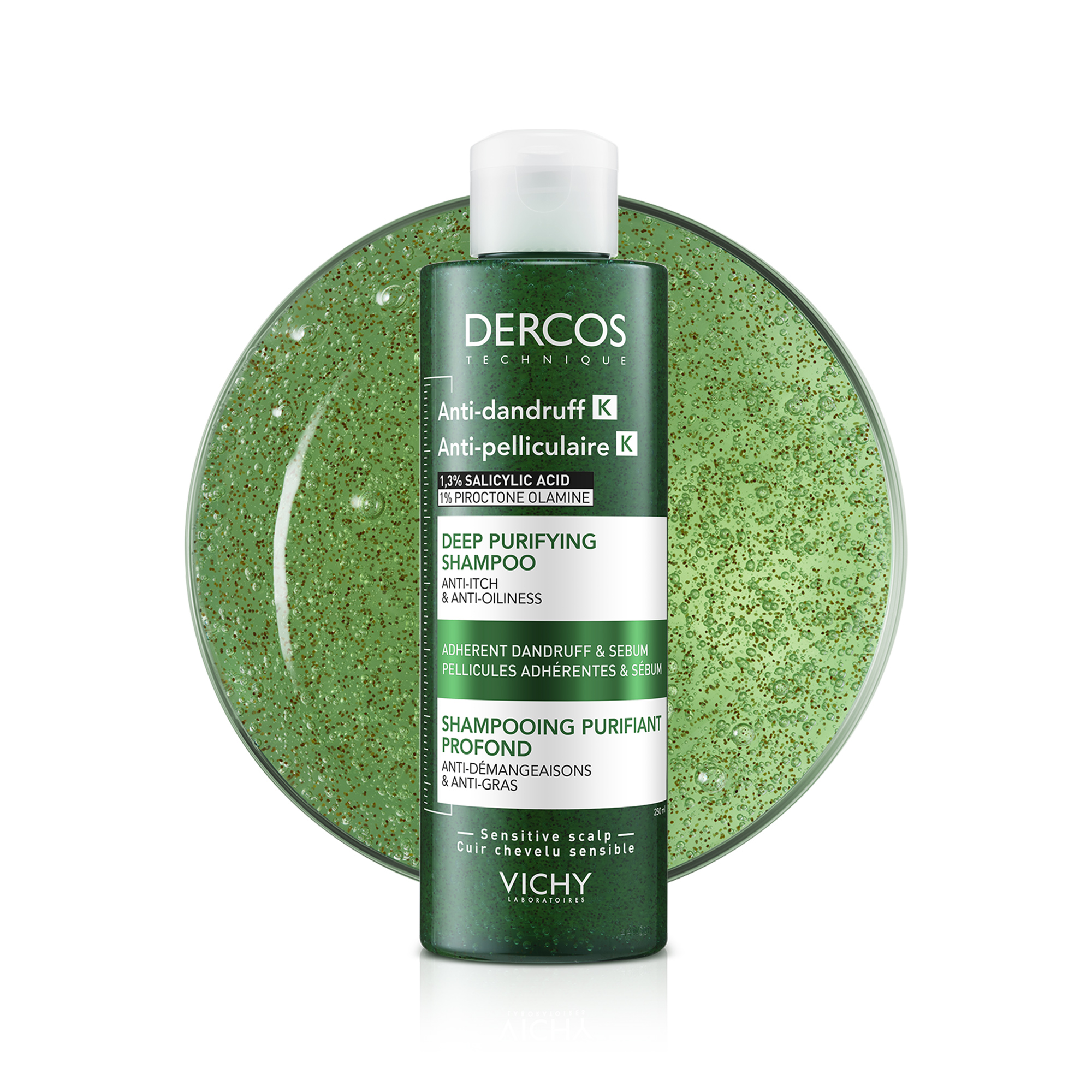 Vichy Dercos oczyszczający szampon przeciwłupieżowy K 250 ml