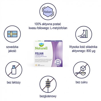 Naturell Folian Forte 30 tabletek