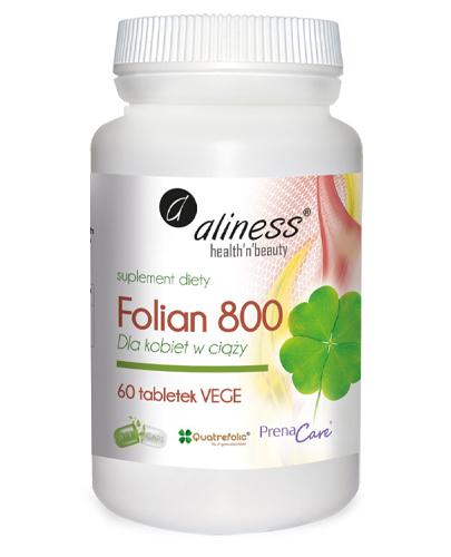 Aliness Folian dla kobiet w ciąży 800 µg, 60 tabletek vege zdjęcie
