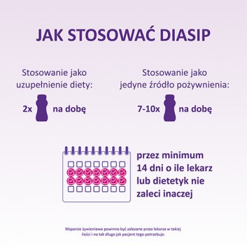 Diasip płyn o smaku truskawkowym 4 x 200 ml