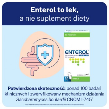 Enterol 250 mg 30 kapsułek