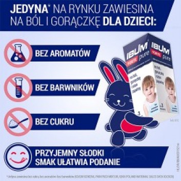 Ibum Forte Pure, 200 mg/5 ml, zawiesina bez aromatów i barwników, 100 ml