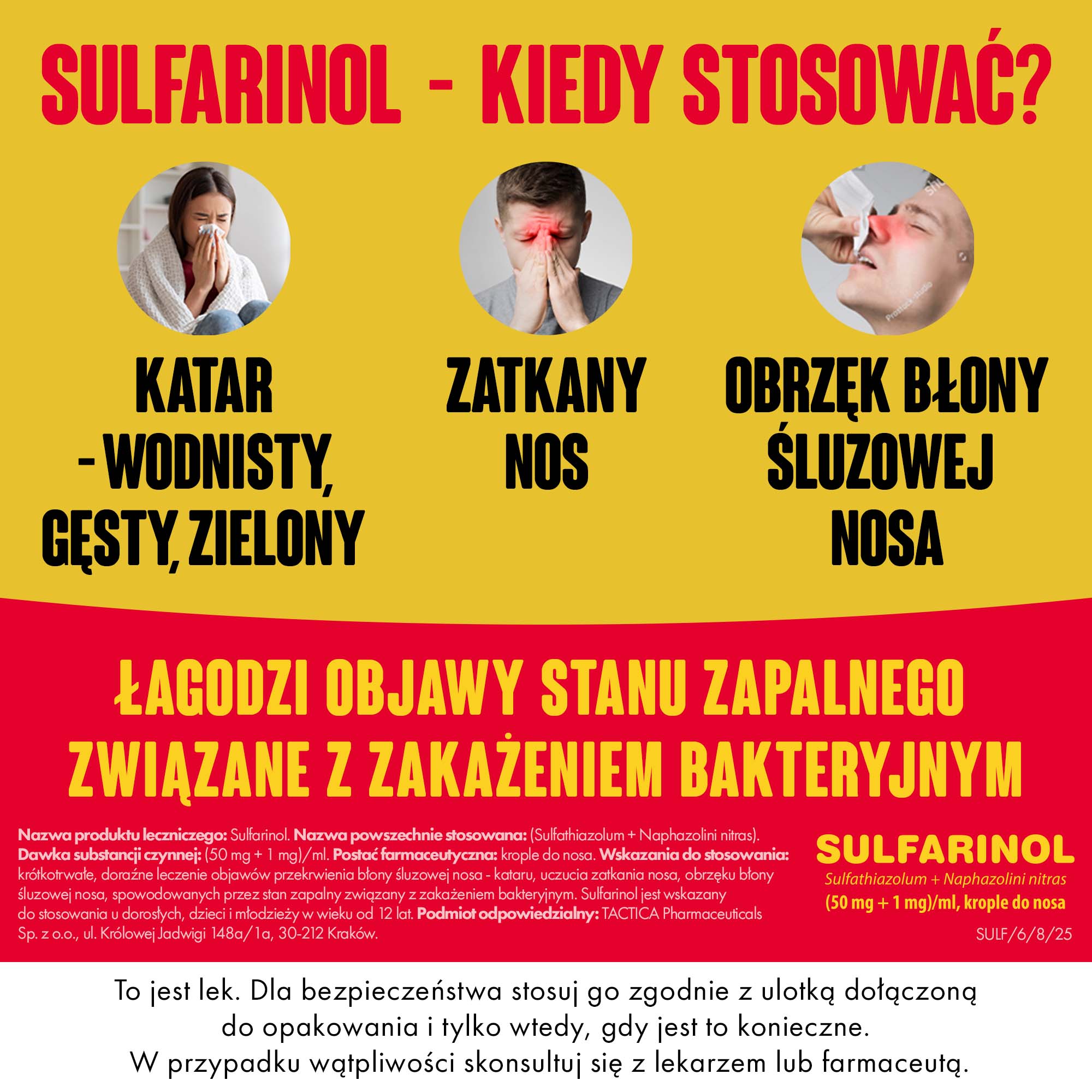 Sulfarinol, krople do nosa, 20 ml