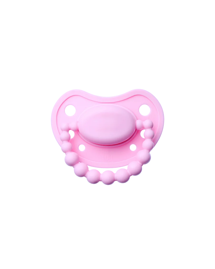 LUU Kids Smoczek pozycjonujący Pink A Boo 3-6 m, 1 sztuka zdjęcie