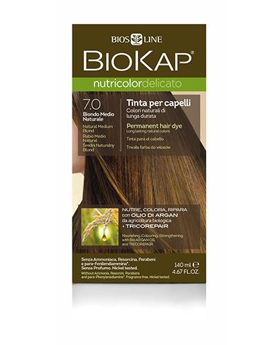 BioKap Nutricolor Delicato Farba do włosów 7.0 Średni Naturalny Blond - 140 ml zdjęcie