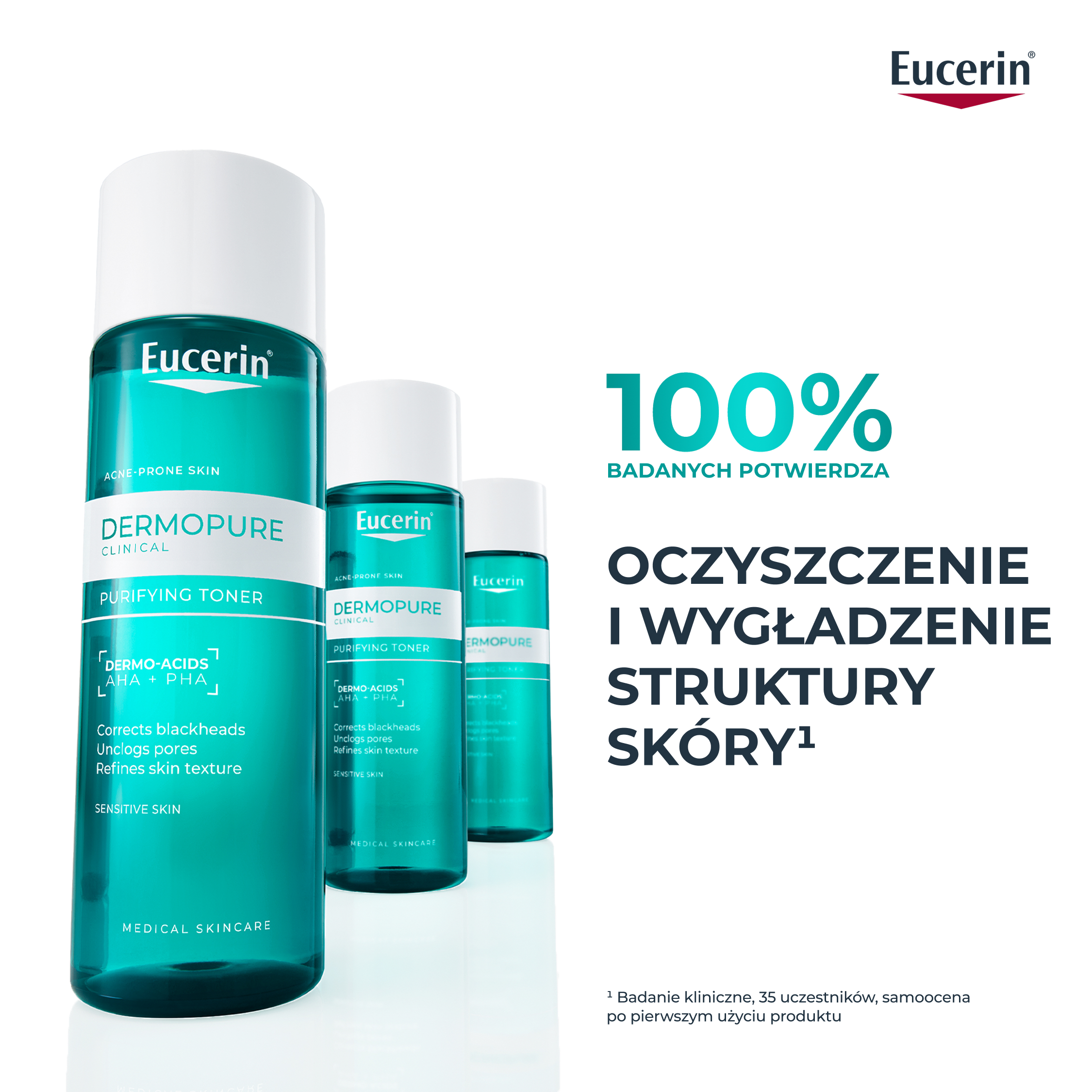 Eucerin Dermopure Clinical, Oczyszczający tonik do twarzy, 200 ml