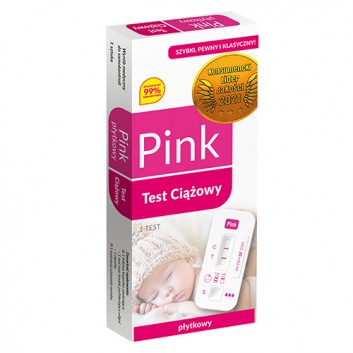 Domowe Laboratorium Pink test ciążowy płytkowy 1 sztuka