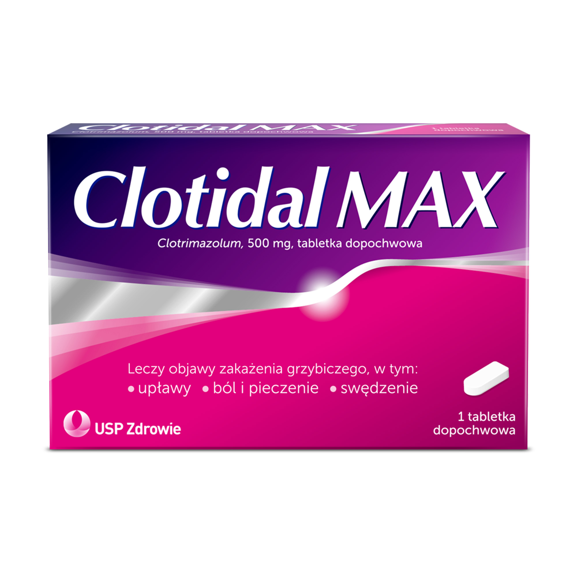 Clotidal MAX, 500 mg, tabletki dopochwowe, 1 sztuka zdjęcie