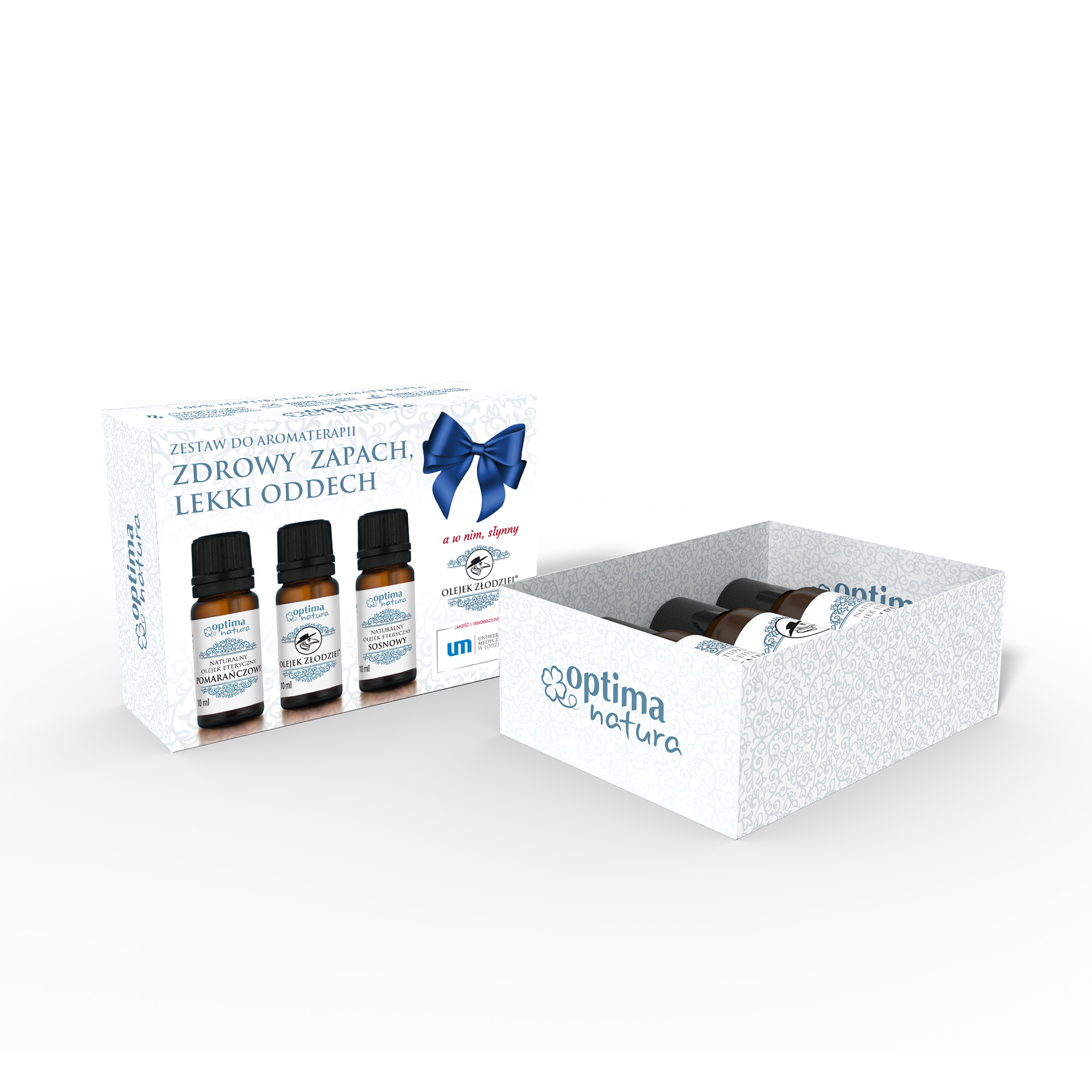 OPTIMA NATURA Zestaw zdrowy zapach, lekki oddech, 3 x 10 ml zdjęcie