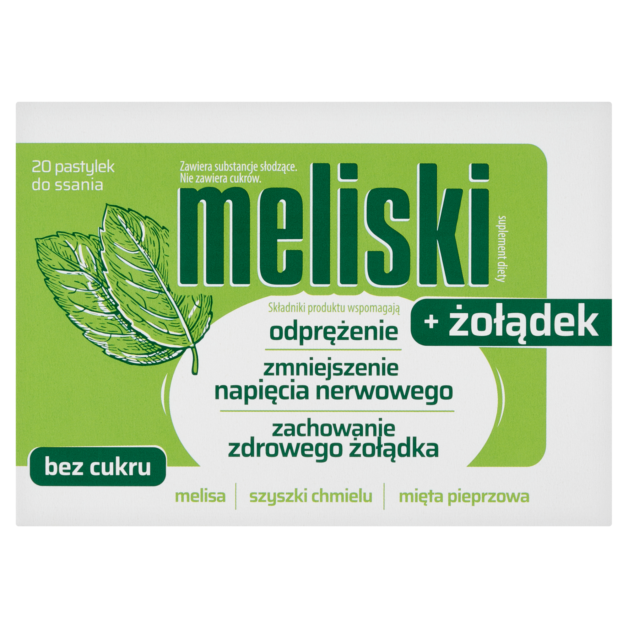 Meliski +Żołądek, 20 pastylek zdjęcie