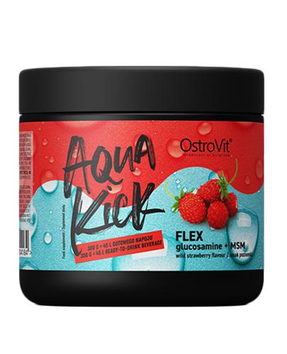 OstroVit Aqua Kick Flex smak poziomki proszek 300 g zdjęcie