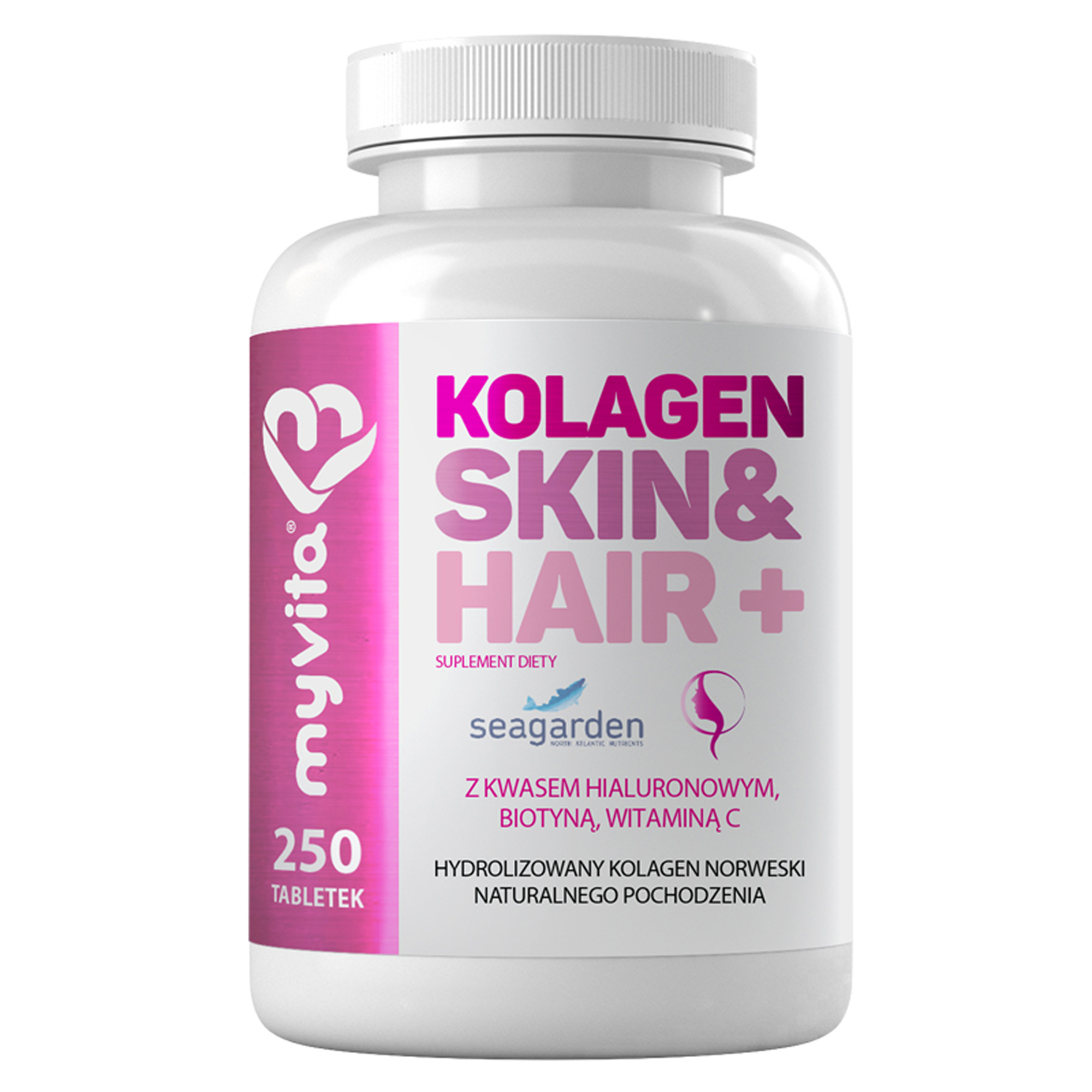 MyVita Kolagen Skin & Hair +, 250 tabl., cena, opinie, właściwości zdjęcie