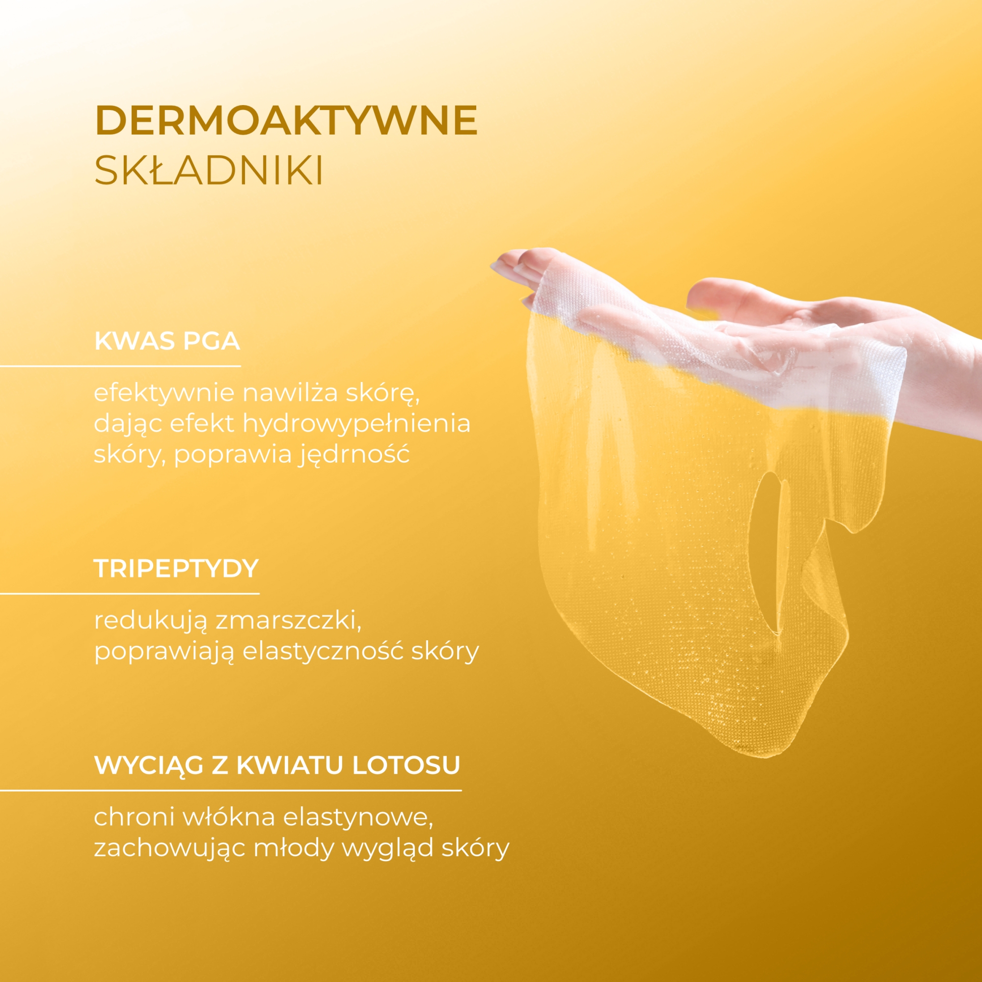 L'biotica, Hydrożelowa Maska do twarzy z witaminą C, 1 sztuka