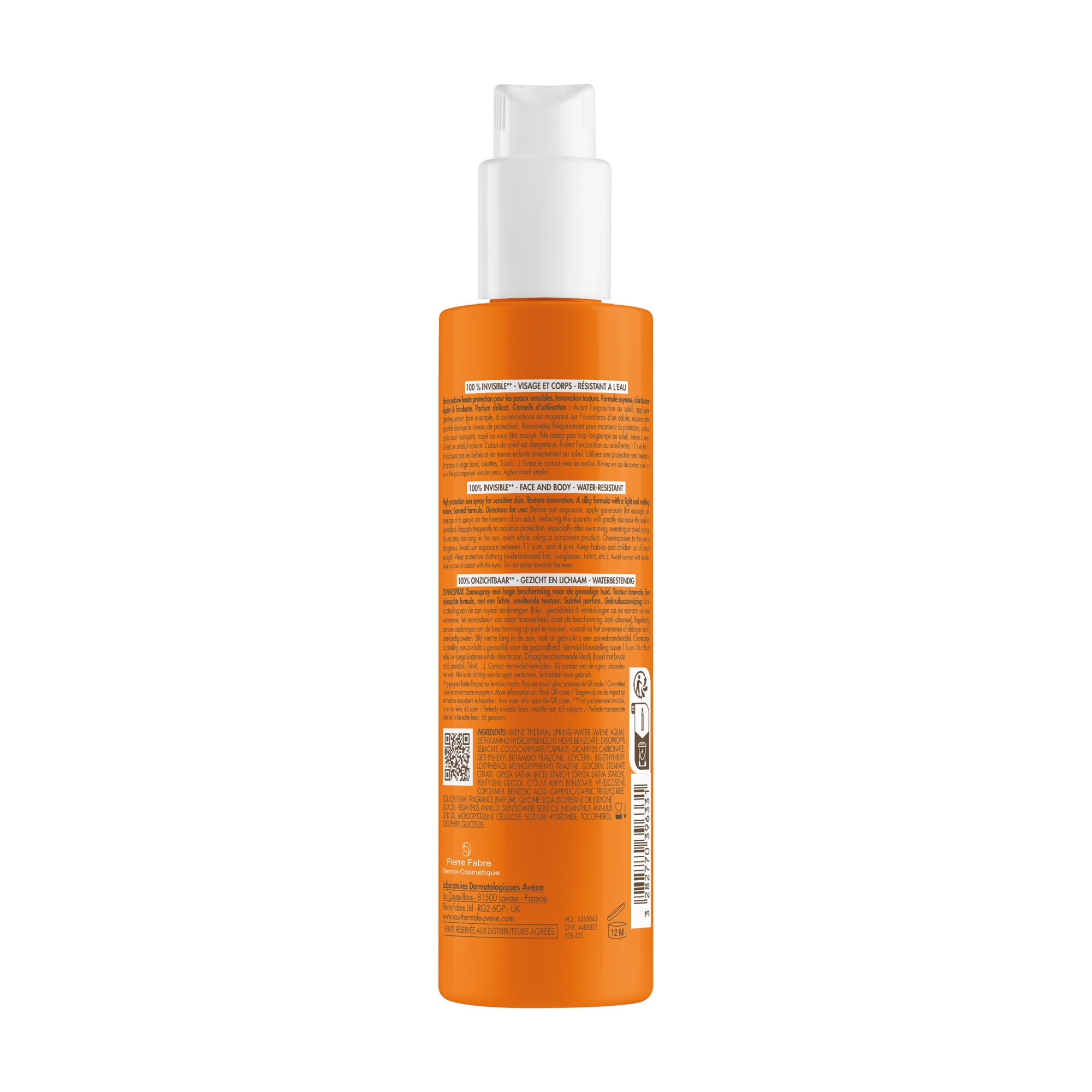 Avene, Spray wysoka ochrona przeciwsłoneczna SPF 50, 200 ml