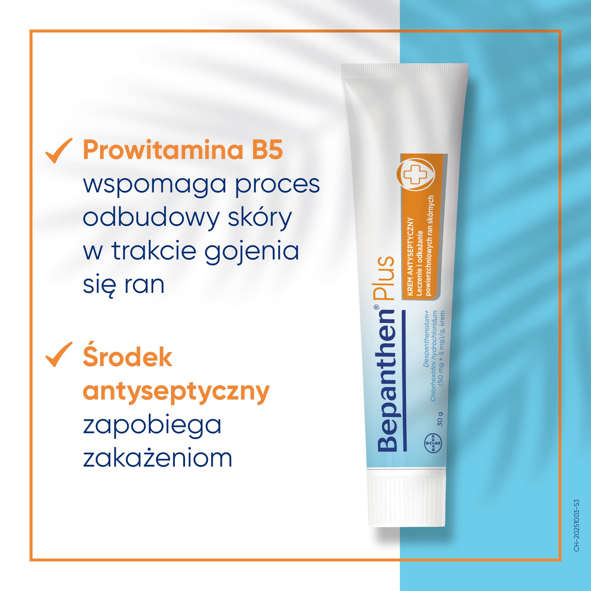 Bepanthen Plus (50 mg + 5 mg)/ g krem antyseptyczny na leczenie drobnych ran 30 g