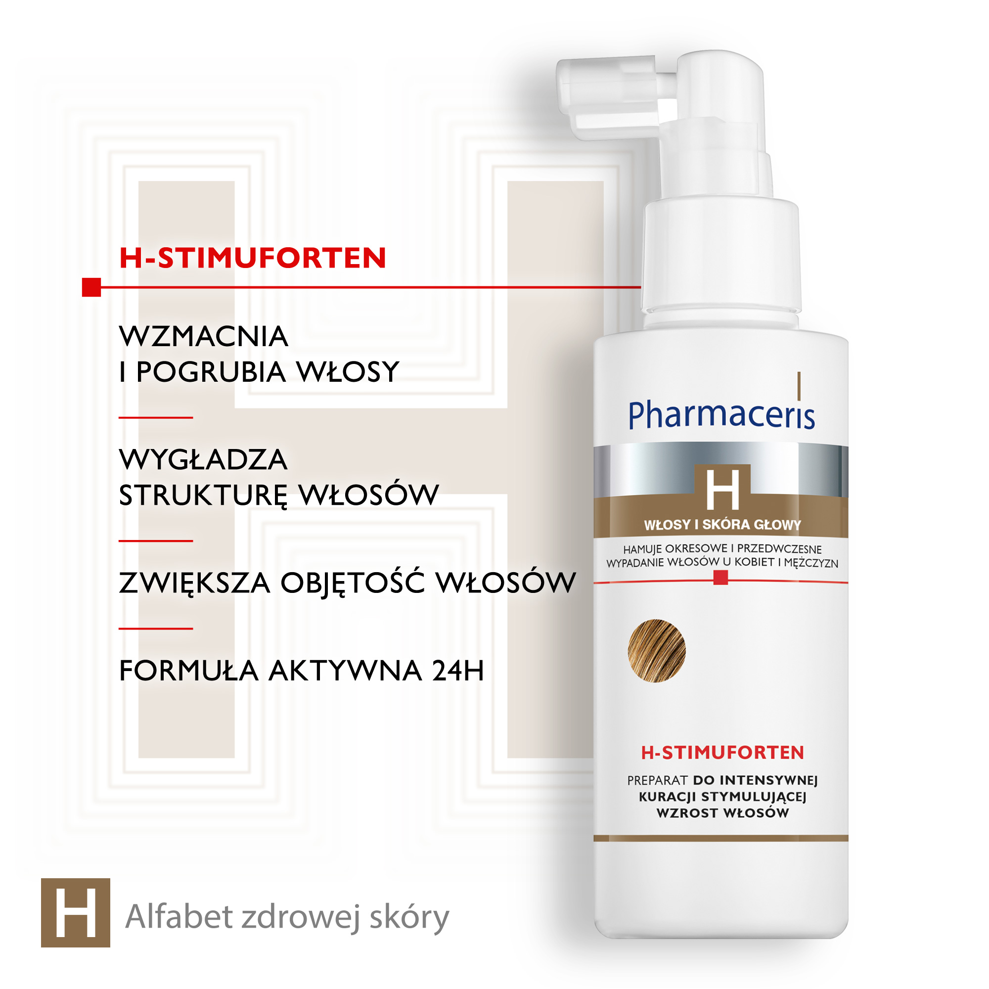 Pharmaceris H-Stimuforten, preparat do intensywnej kuracji stymulującej wzrost włosów, 125 ml