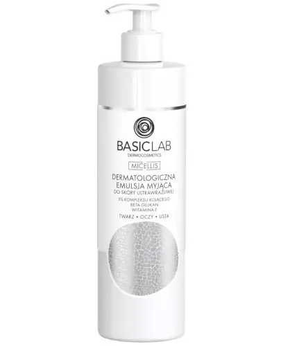 Basiclab Micellis dermatologiczna emulsja myjąca do skóry ultrawrażliwej, 300 ml zdjęcie