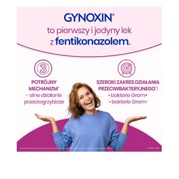 Gynoxin Uno, 600 mg, kapsułki dopochwowe, miękkie, 1 sztuka