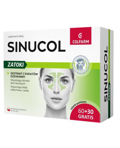 Sinucol Zatoki 60+30 tabletek zdjęcie