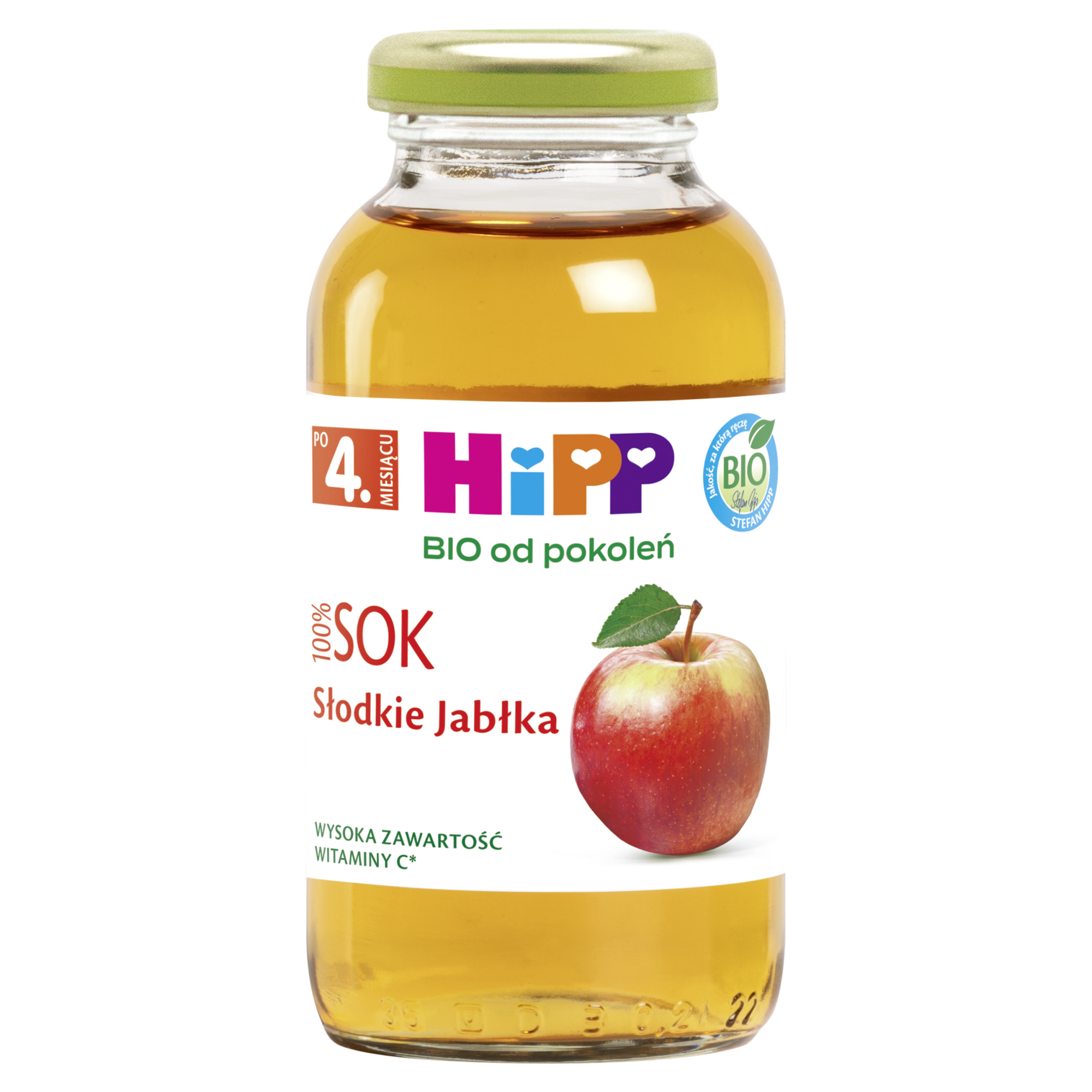 HiPP BIO Słodkie jabłka sok 100% po 4 miesiącu - 200 ml zdjęcie
