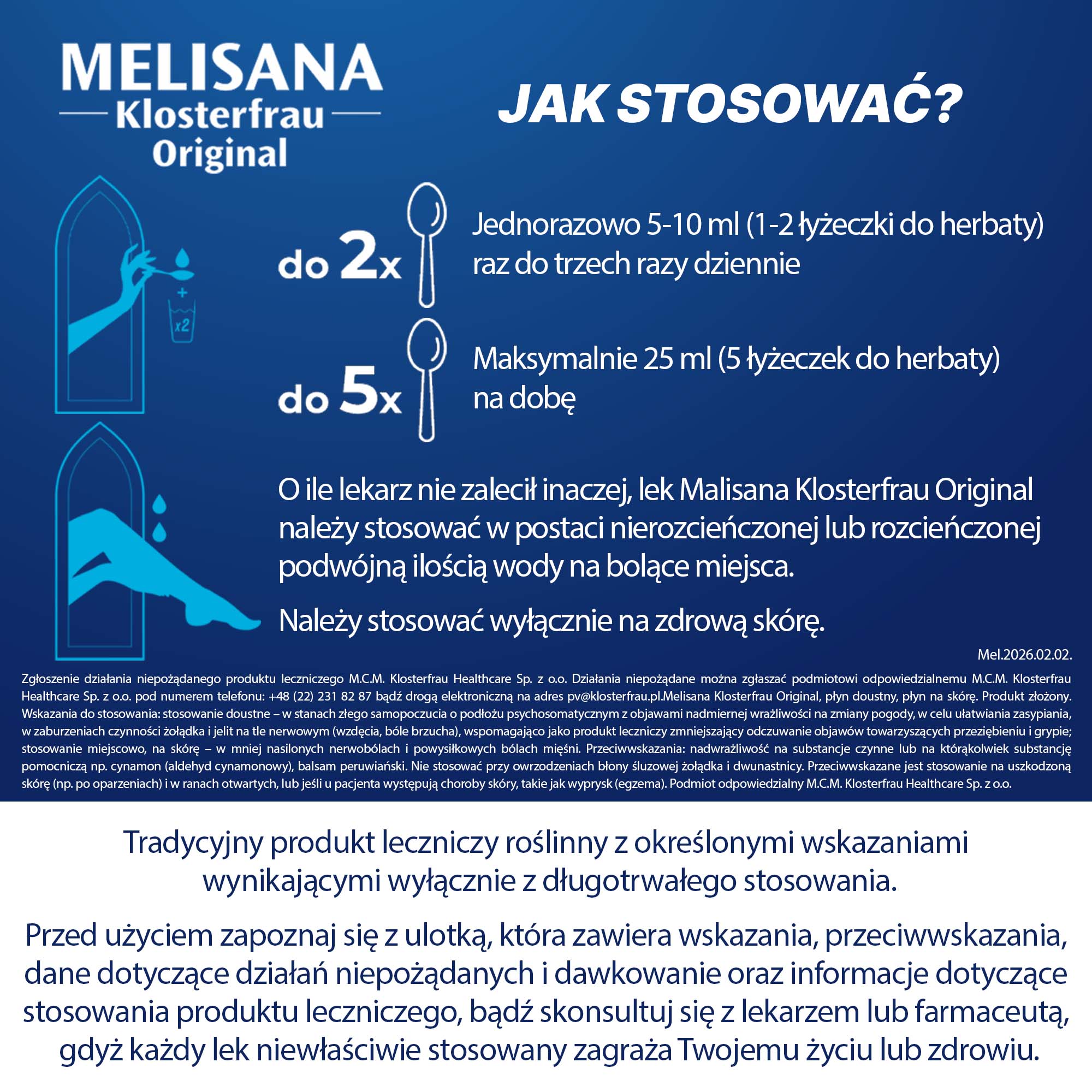 Melisana Klosterfrau Original Płyn, 235 ml