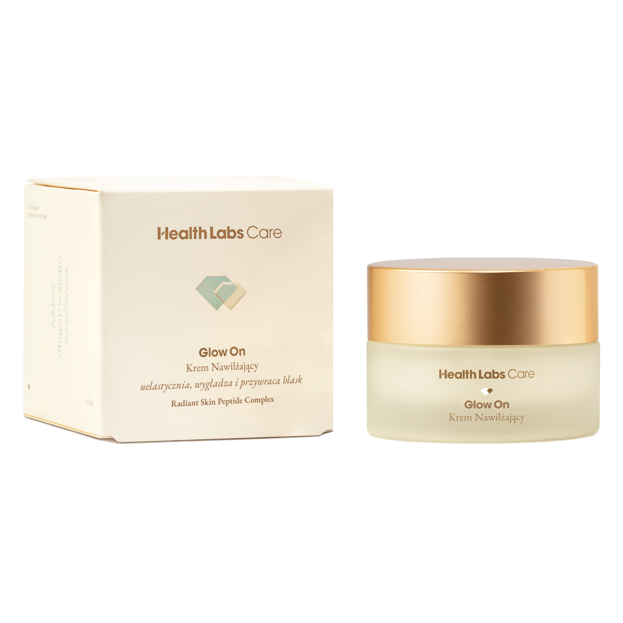 Health Labs Care, Glow On, krem nawilżający, 50 ml