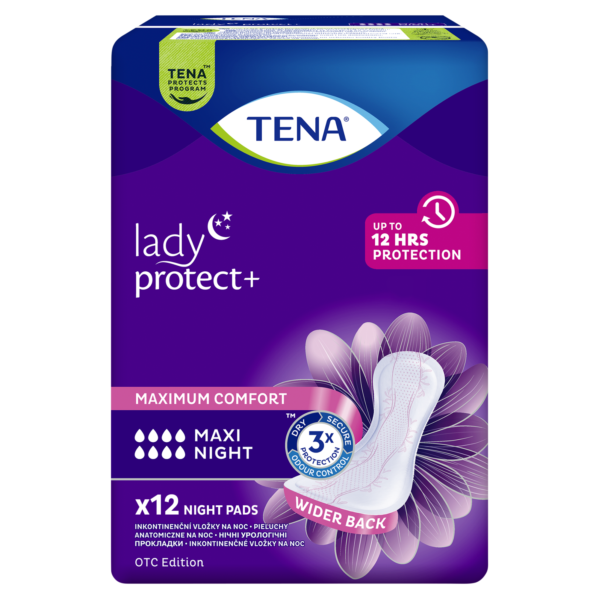 Tena Lady Maxi Night podpaski anatomiczne 12 sztuk zdjęcie