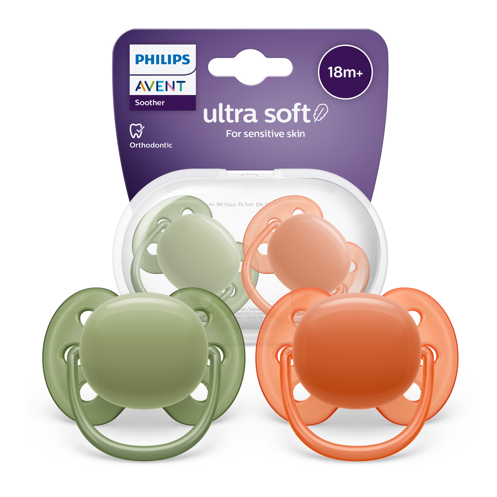 Avent Ultra Soft smoczek 18m+ 2 sztuki [SCF093/01] zdjęcie