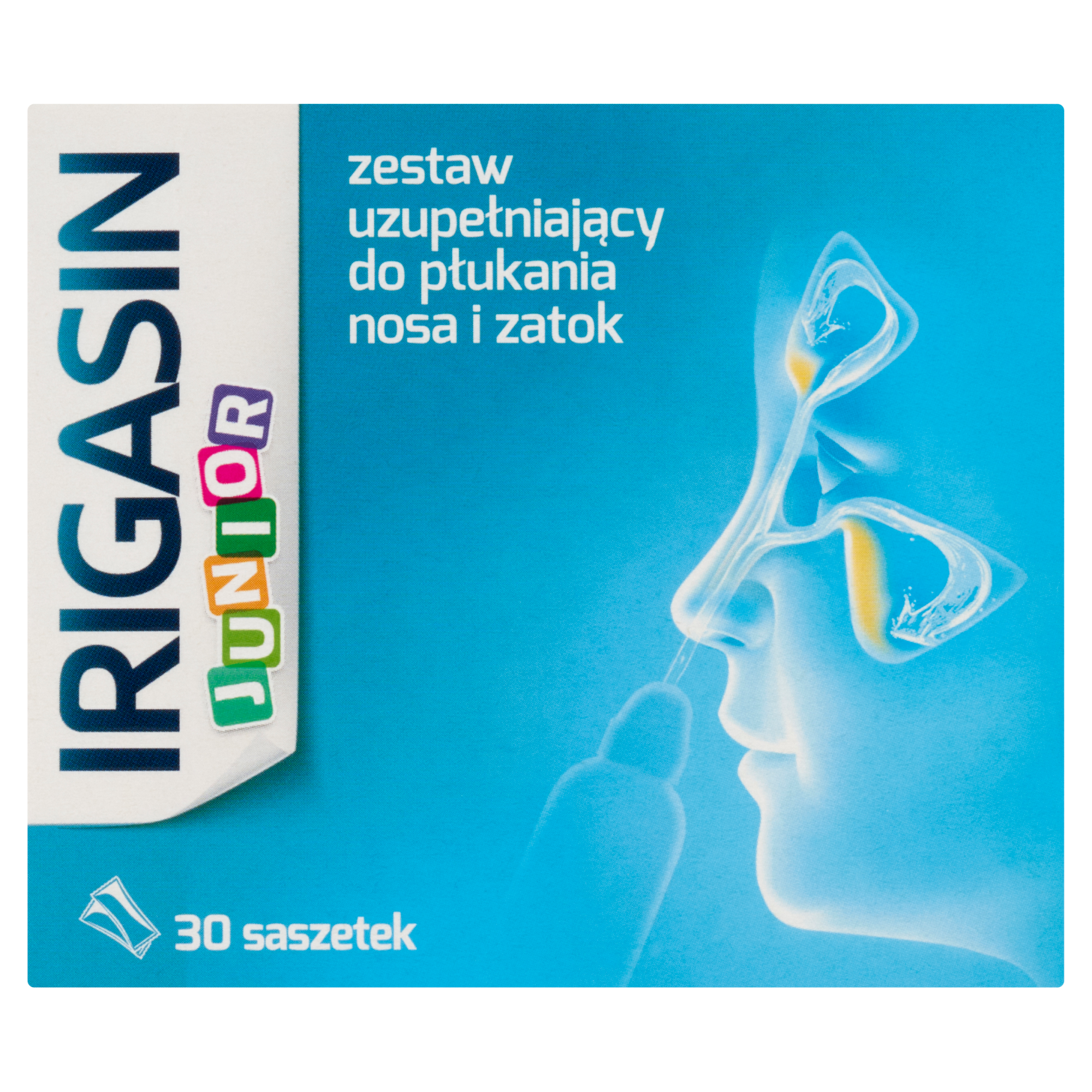 IRIGASIN JUNIOR Zestaw uzupełniający do płukania nosa i zatok - 30 sasz. zdjęcie