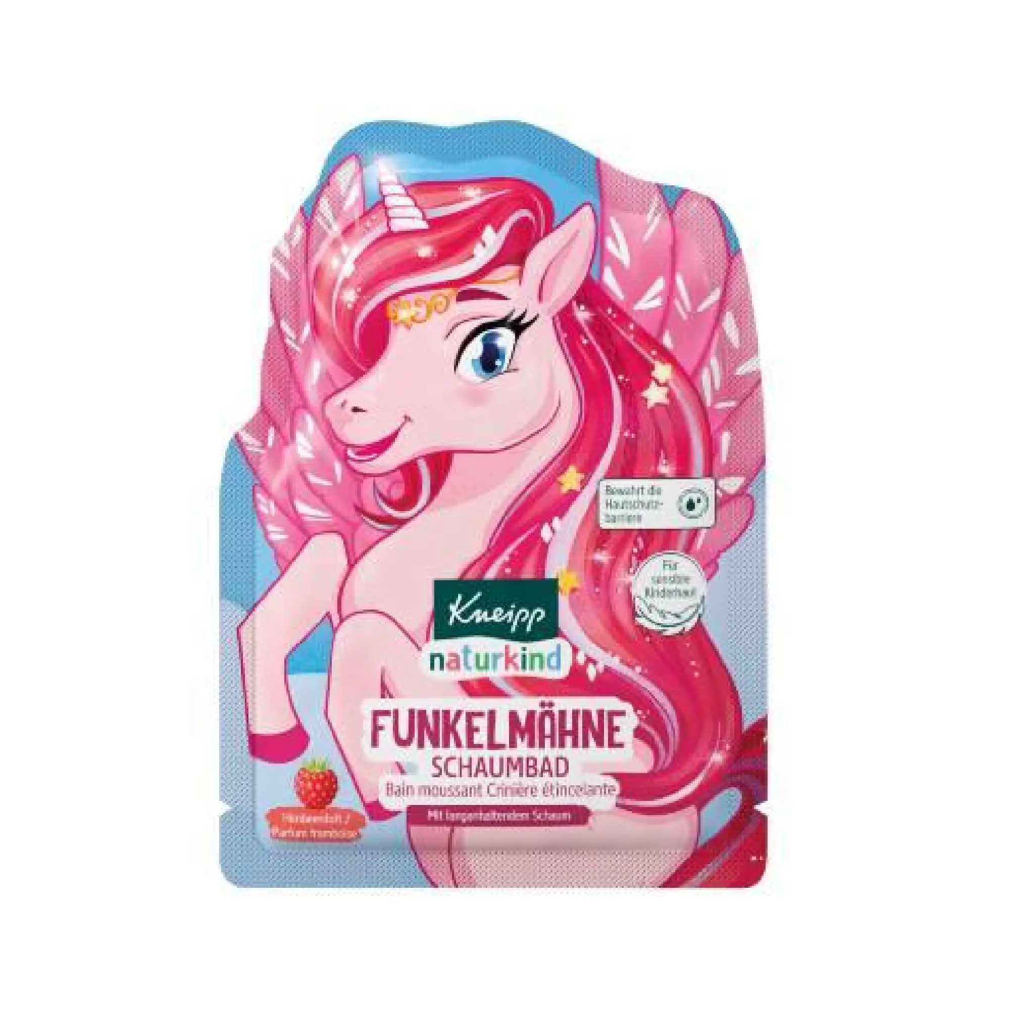 Kneipp naturkind Płyn do kąpieli z bąbelkami Błyszcząca Grzywa o zapachu malin, 40 ml zdjęcie