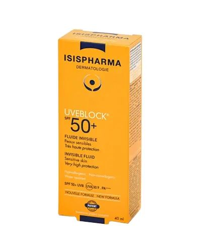 Isispharma Uveblock Fluid z filtrem ultra UVA UVB bezbarwny SPF50+ 40 ml zdjęcie