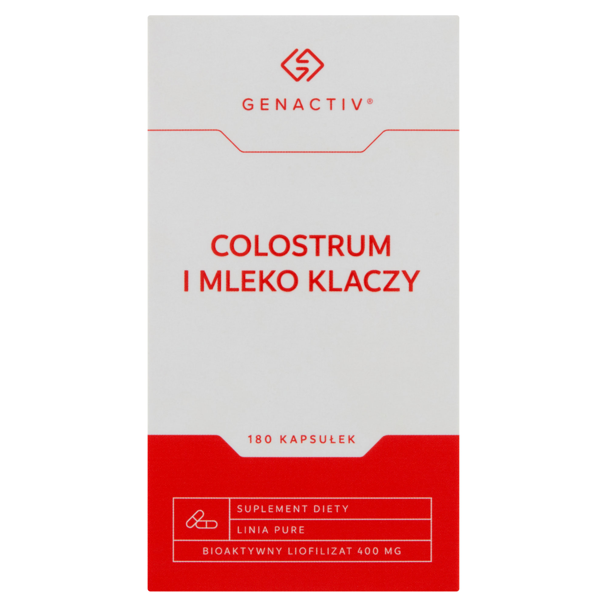Colostrum i Mleko Klaczy Genactiv, kapsułki, 180 sztuk zdjęcie