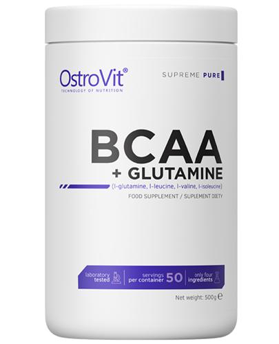 OstroVit Supreme Pure BCAA + Glutamine - 500 g - cena, opinie, wskazania zdjęcie