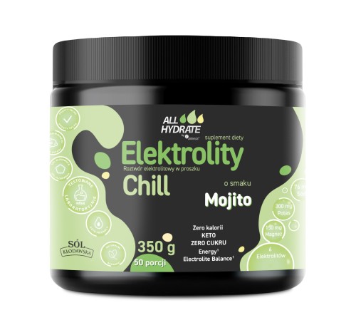 ALLHydrate, Elektrolity CHILL o smaku Mojito 350 g, 50 porcji zdjęcie
