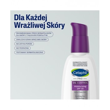 Cetaphil PRO Oil Control, krem nawilżająco-matujący, SPF 30, 118 ml