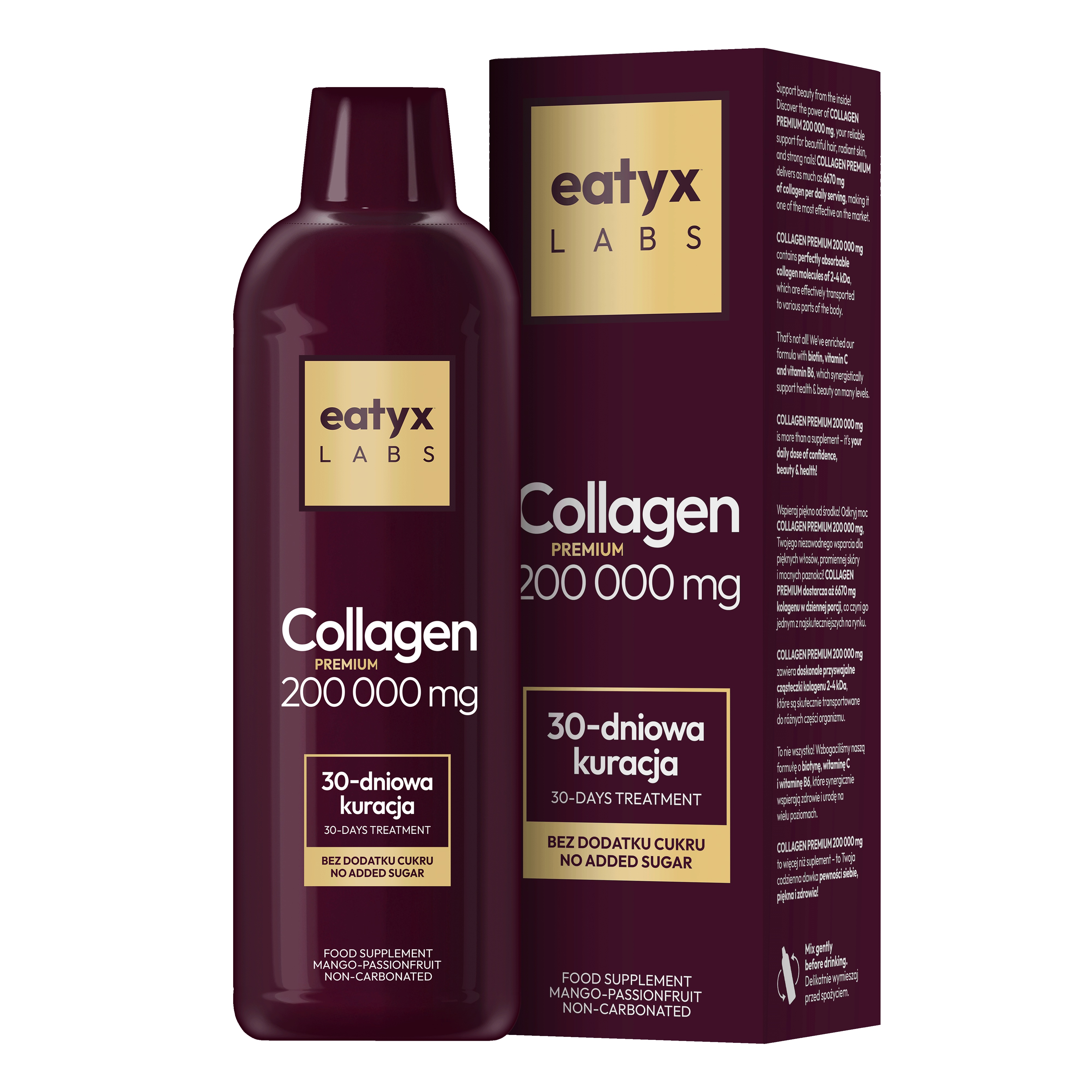 Eatyx Labs, Collagen Premium 200 000 mg, napój, 1000 ml
