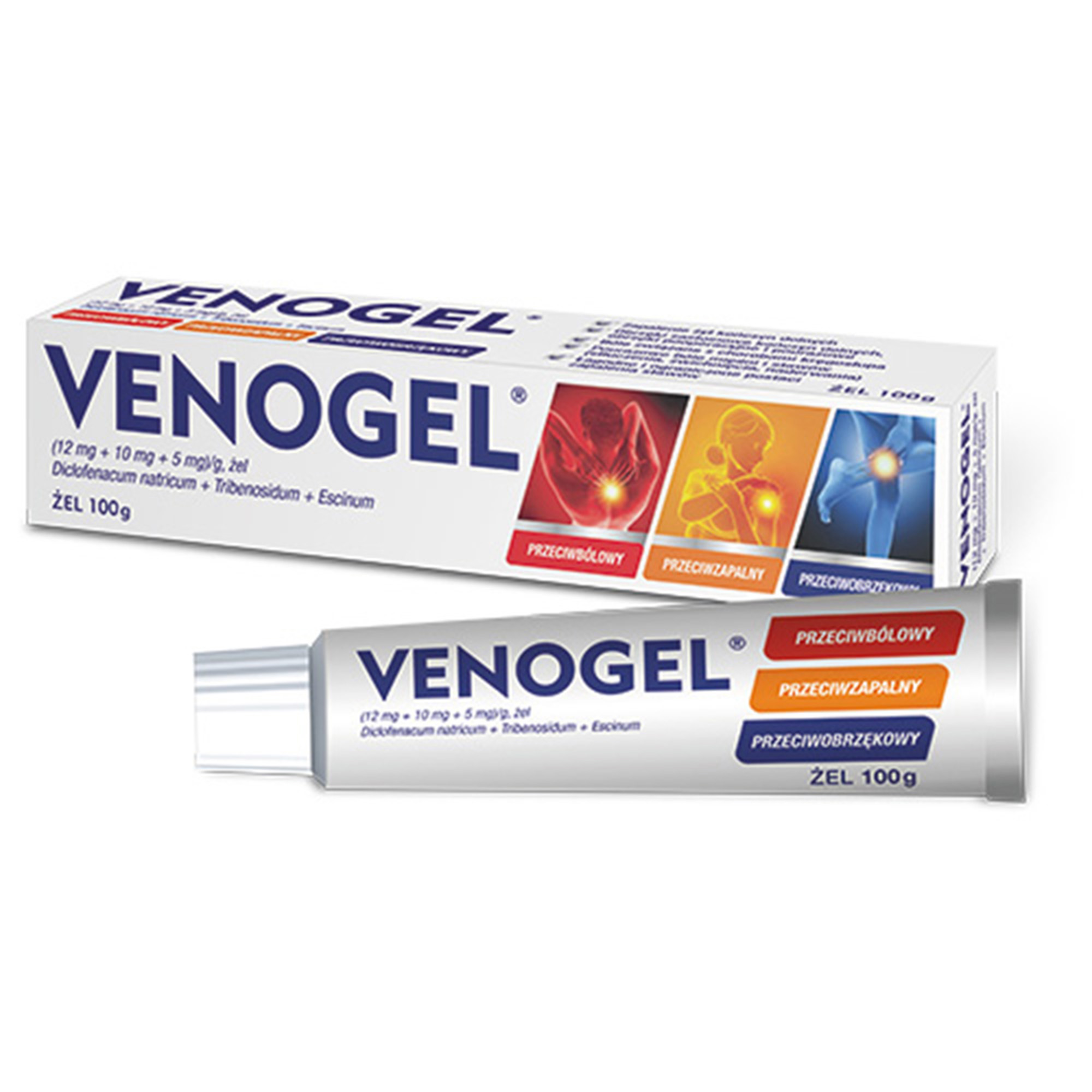 Venożel (12 mg + 10 mg + 5 mg)/g żel 100 g zdjęcie