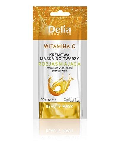 Delia Kremowa rozjaśniająca maseczka do twarzy, 8 ml zdjęcie