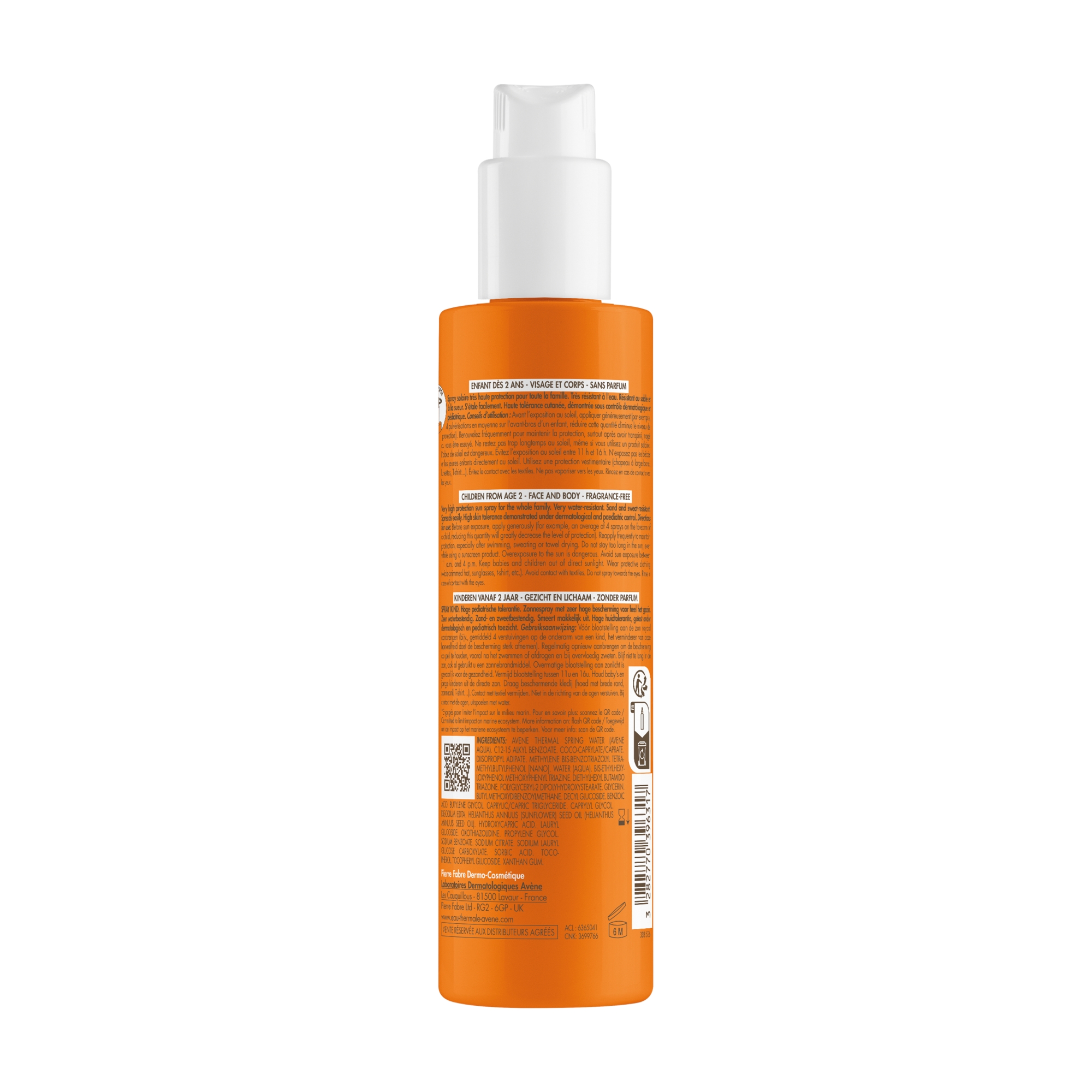 Avene, Spray dla dzieci bardzo wysoka ochrona SPF 50+, 200 ml
