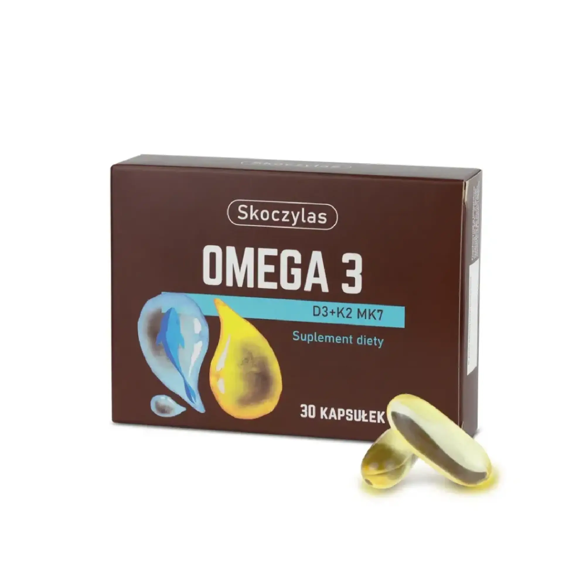Skoczylas Omega 3 D3 + K2 MK7, 30 kapsułek zdjęcie