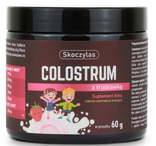 Skoczylas Colostrum z truskawką, 60 g