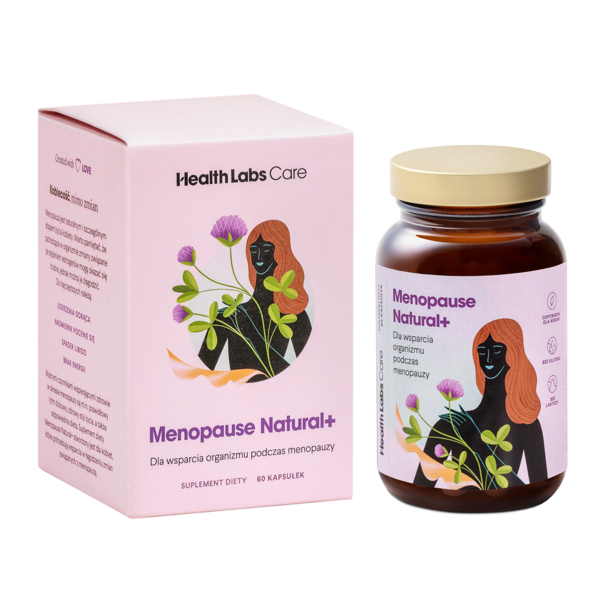 Health Labs Care, Menopause Natural+, kapsułki, 60 sztuk